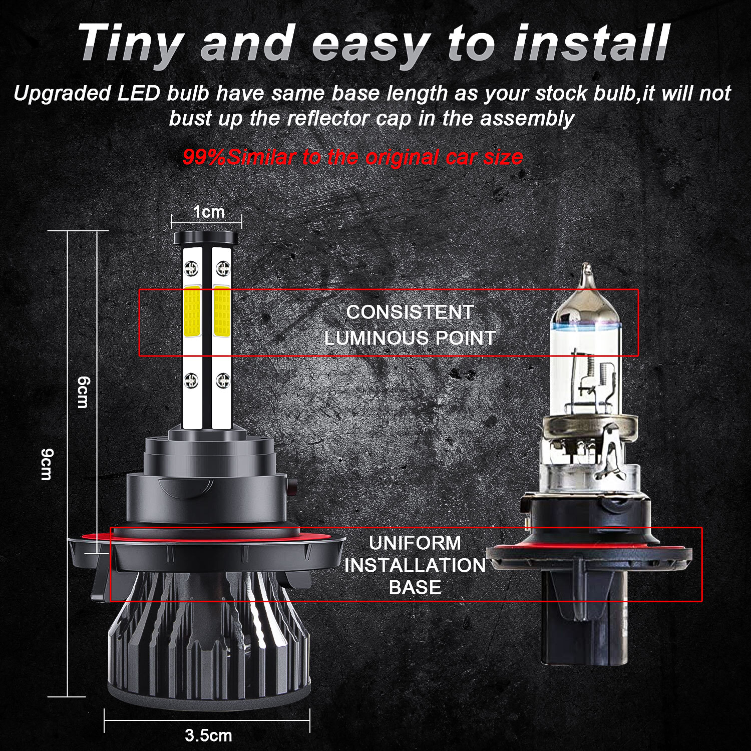 For 2005-2009 Dodge Dakota 6000K Combo LED Headlight Hi/Lo + Fog Light Bulbs Kit