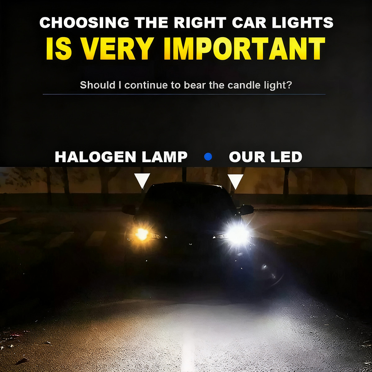 9005 H11 LED Headlight KIT Combo Bulbs 12000K High&Low Beam Super Bright White