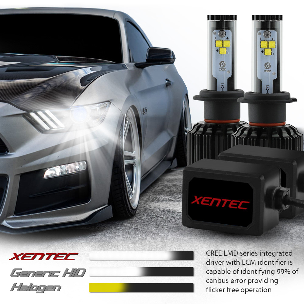 H4 9003 HB2 Cree LED Headlight Kit Hi/Low beams 488W 6000K Bulbs 48800lm HID Pai