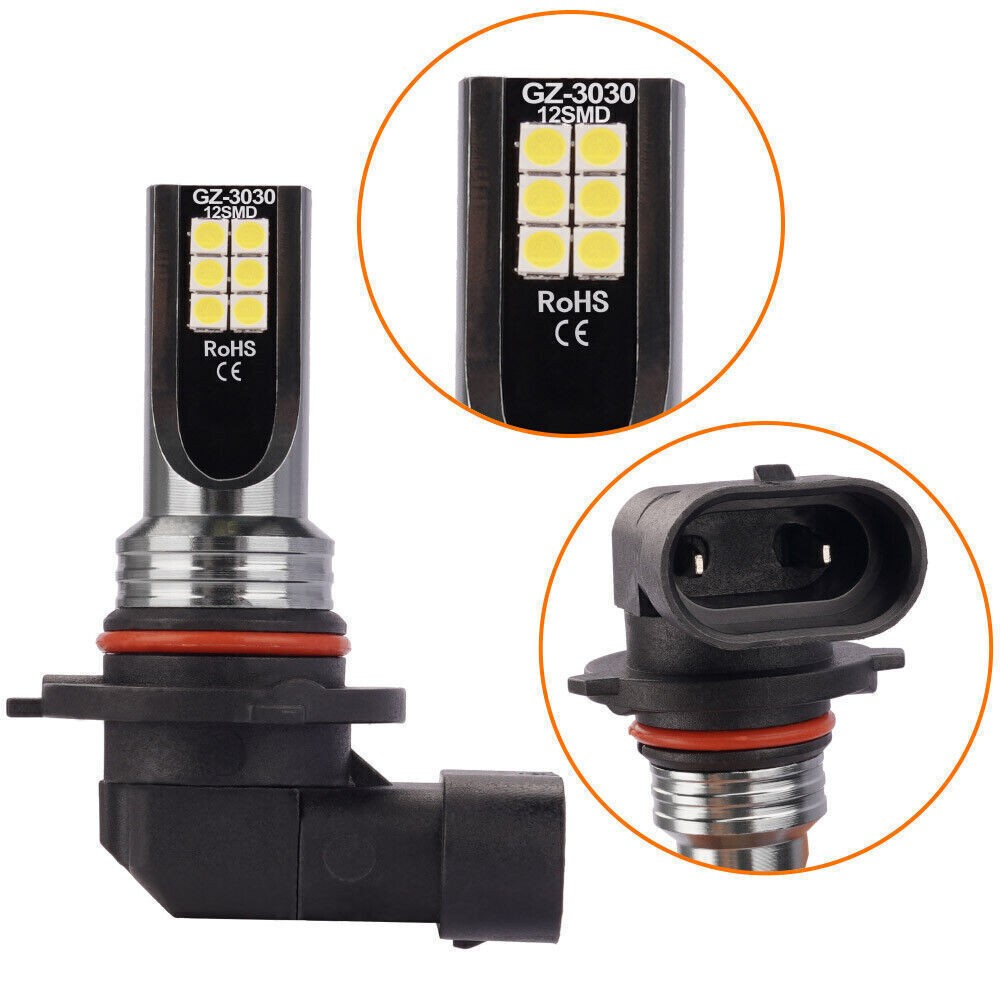 H11 9005 LED Headlight KIT Combo Bulbs 10000K High&Low Beam Super Bright White A