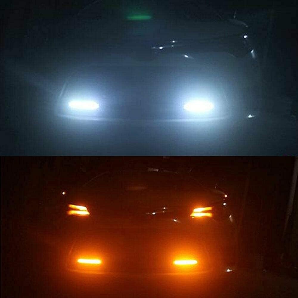 LED Daytime Running Light DRL Pair Sequential Turn Signal Grill Light Assembly