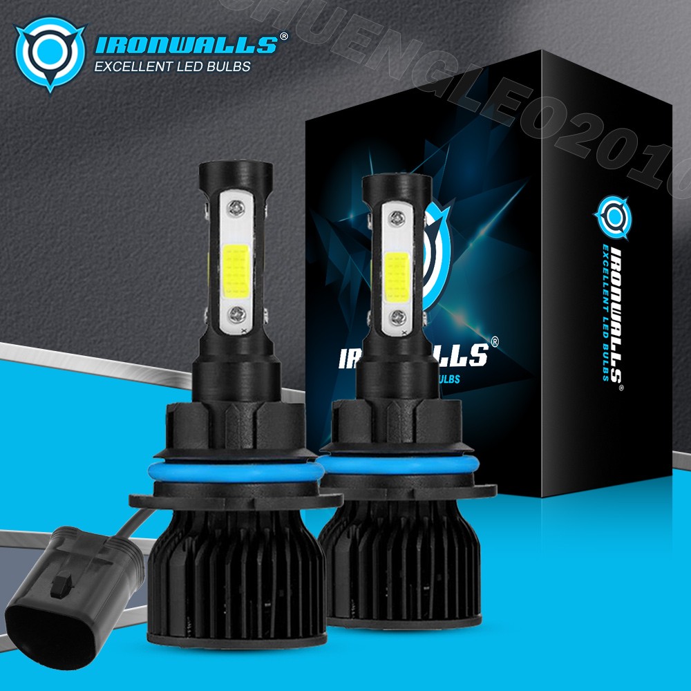 4 Sides HB1 9004 LED Headlight Bulbs High Low Beam 10000W 2500000LM Super White