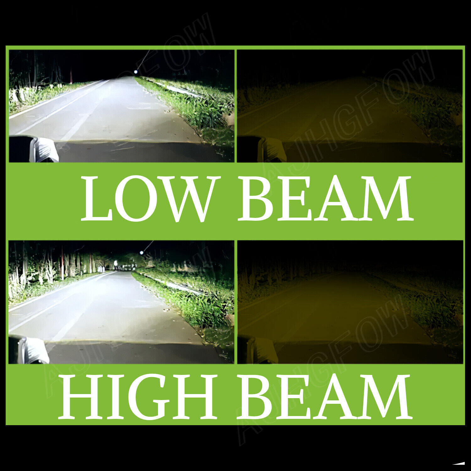 9005 9006 LED Headlight Bulb Kit High Low Beam 6500K White 720000LM Super Bright