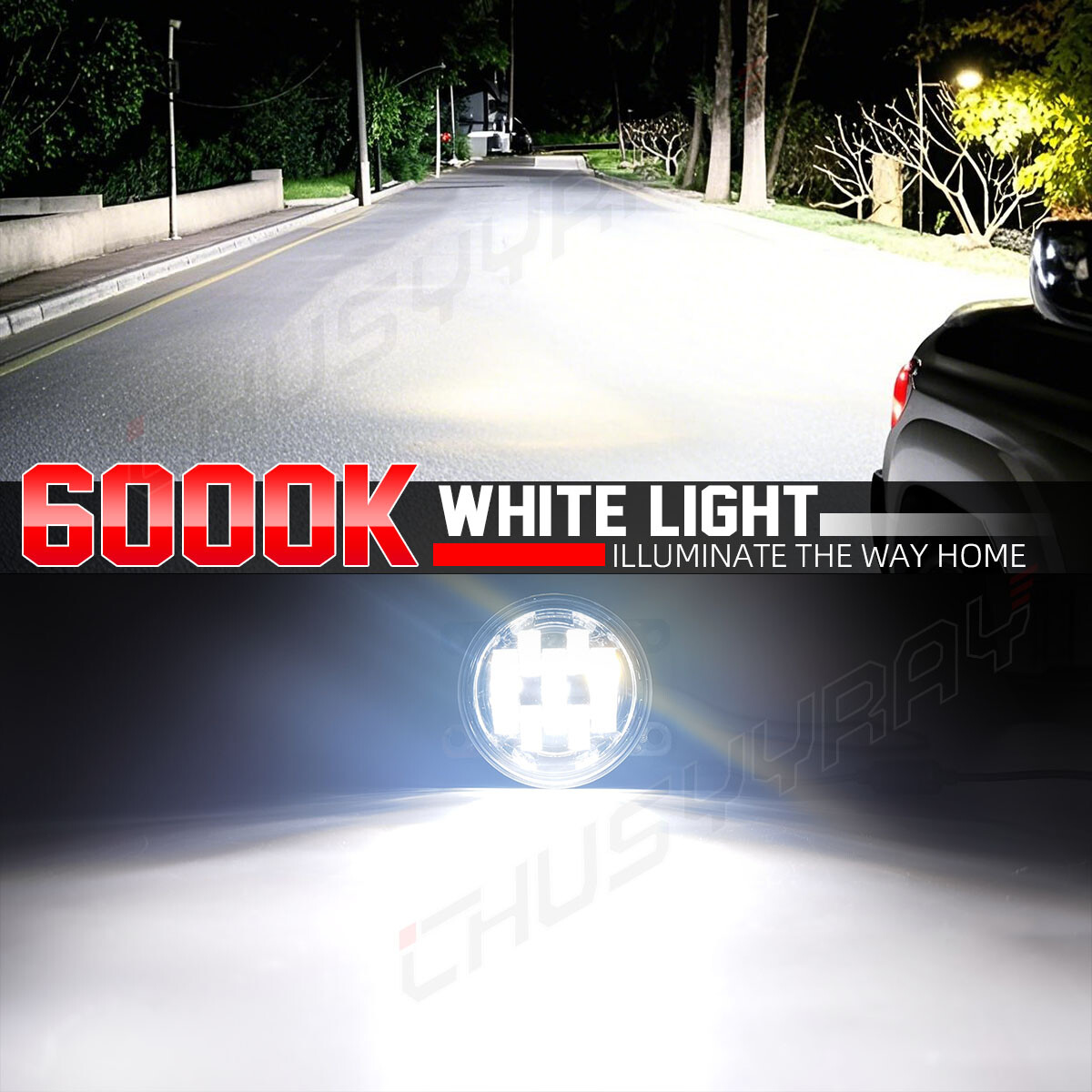 For LINCOLN NAVIGATOR 2007-2014 Pair Clear Lens Bumper Fog Lights Driving Lamps