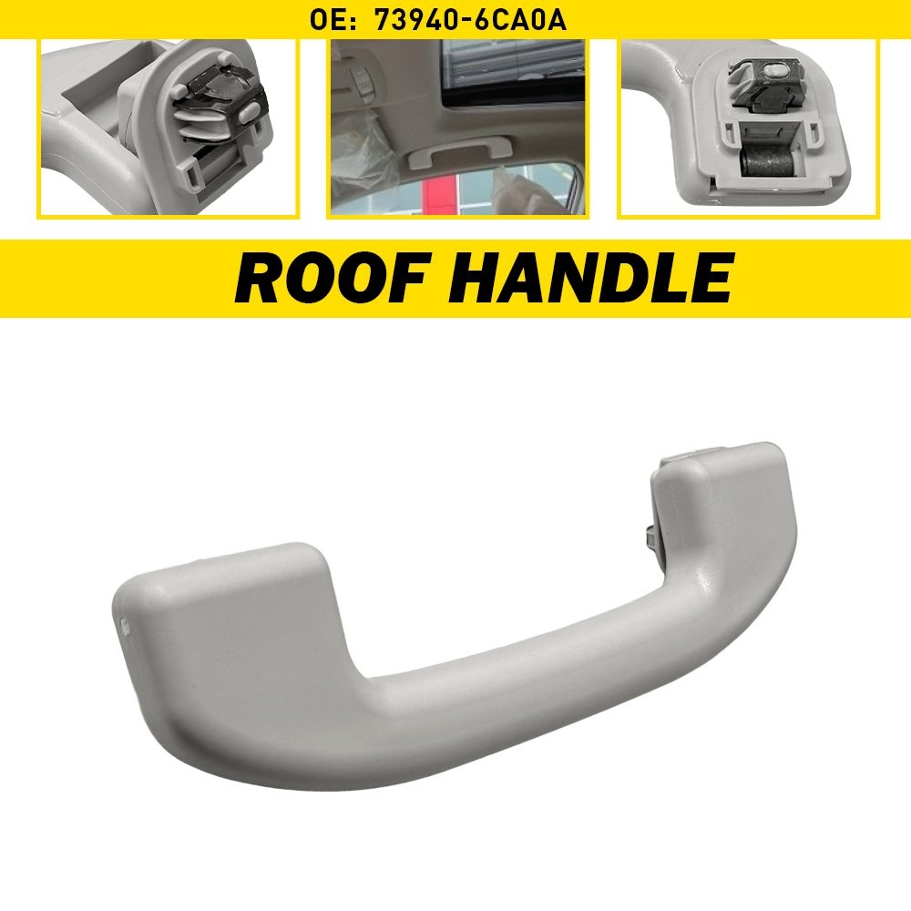 Gray Front Roof Pull Grab Handle For Nissan Sentra 2013-2019 73940-6CA0A 1-5SET