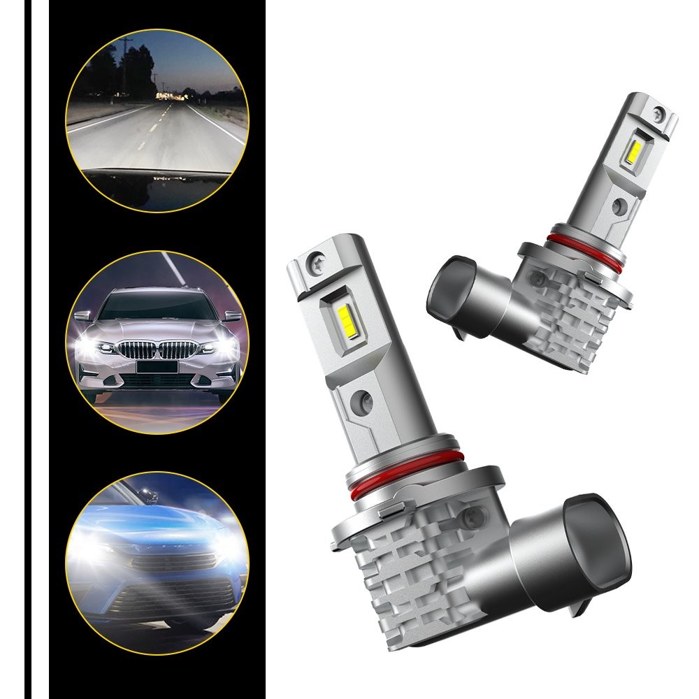 2X AUXITO 9005 HB3 LED Headlight Kit Bulb High Low Beam Super White Combo 2 A