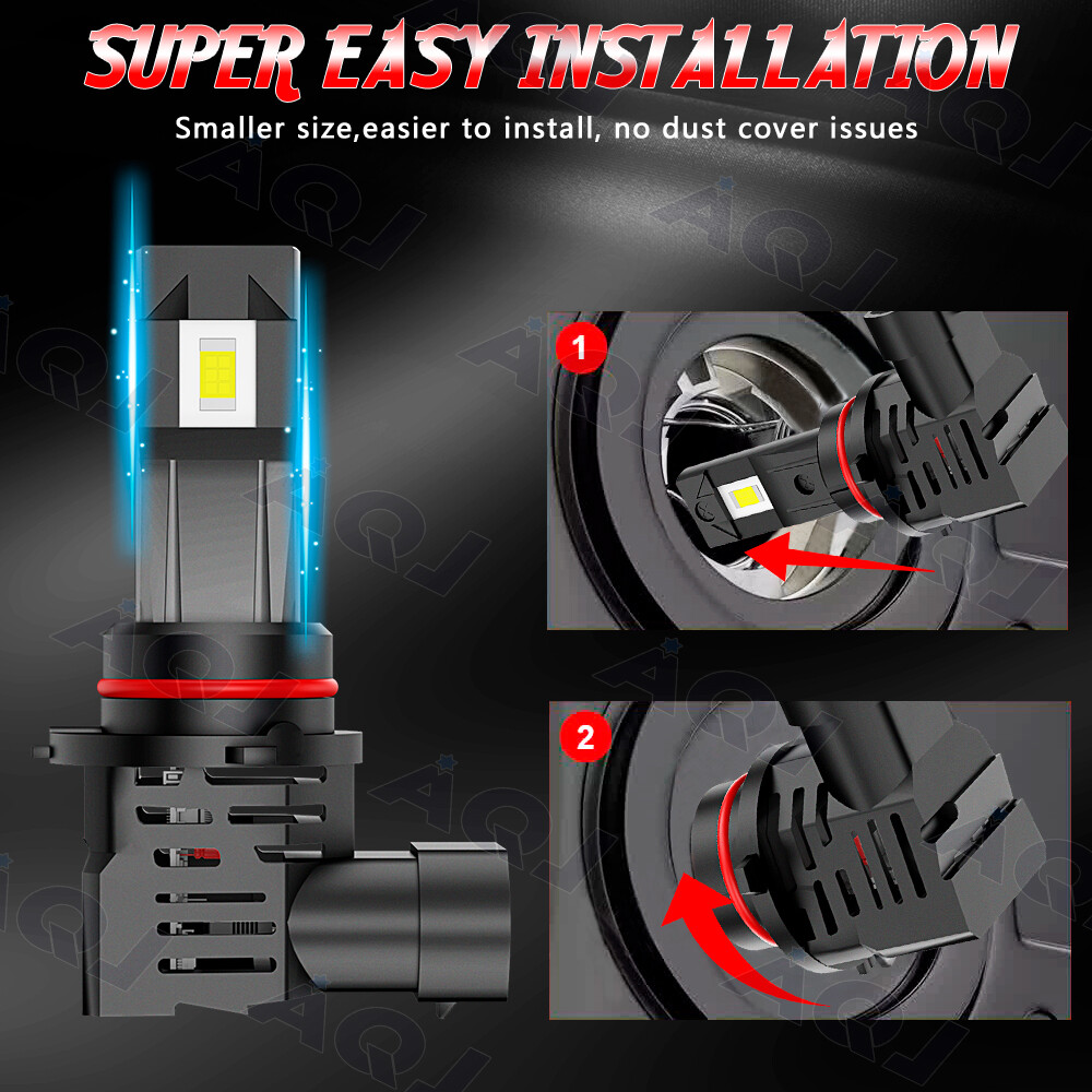 For Chevy Tahoe 2007-2022 4x 9005 H11 6000K LED Headlight Bulbs Hi-Low Beam