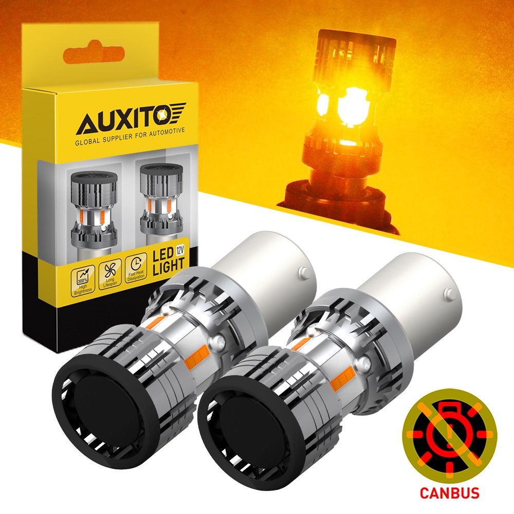 100% ERROR FREE BAU15S 7507 PY21W 1156PY AMBER LED TURN SIGNAL LIGHT BULB CANBUS