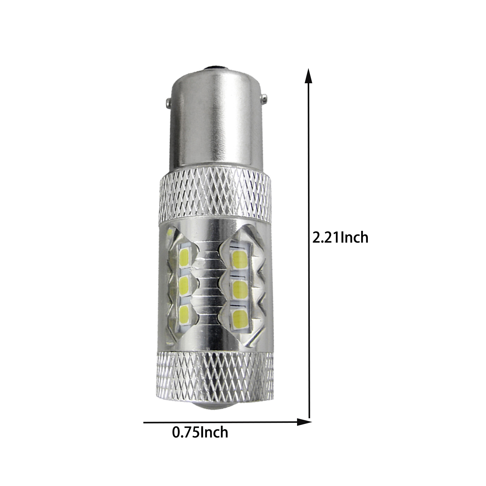 1x 16-SMD 1157 2057 Red 80W Projector Lens LED Brake Tail Light Parking Lamp