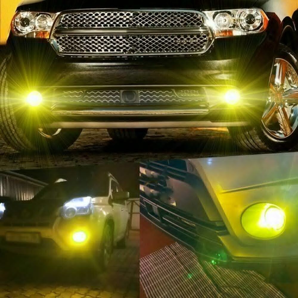 2 Pack H8 H11 LED Fog Light Bulbs 6000K 1200LM Brightness Waterproof Plug & Play