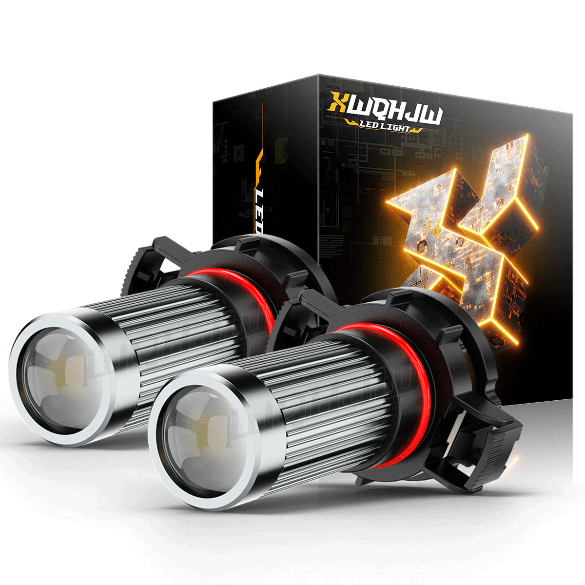 XWQHJW H16 5201 5202 Super Bright LED Fog Daytime Running Light Bulb Xenon White