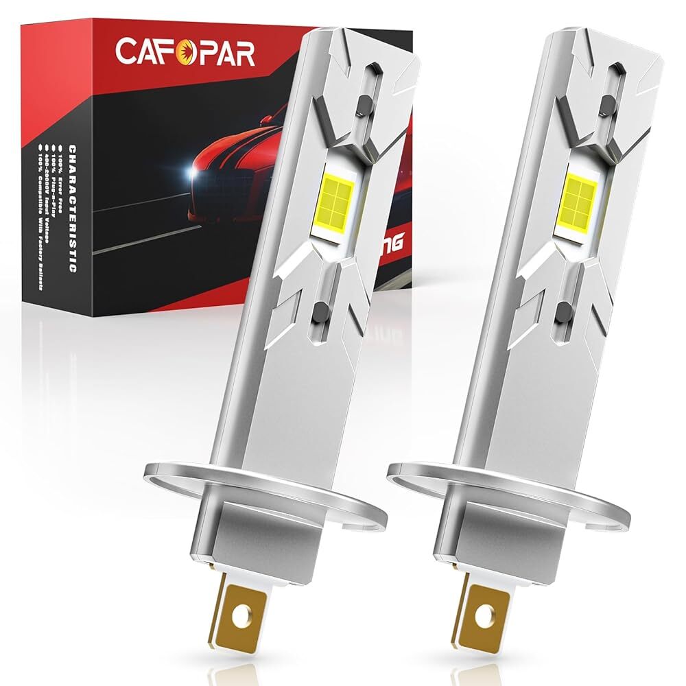 H1 LED Headlight Bulb Conversion Kit High Low Beam Lamp 6500K White 16000LM