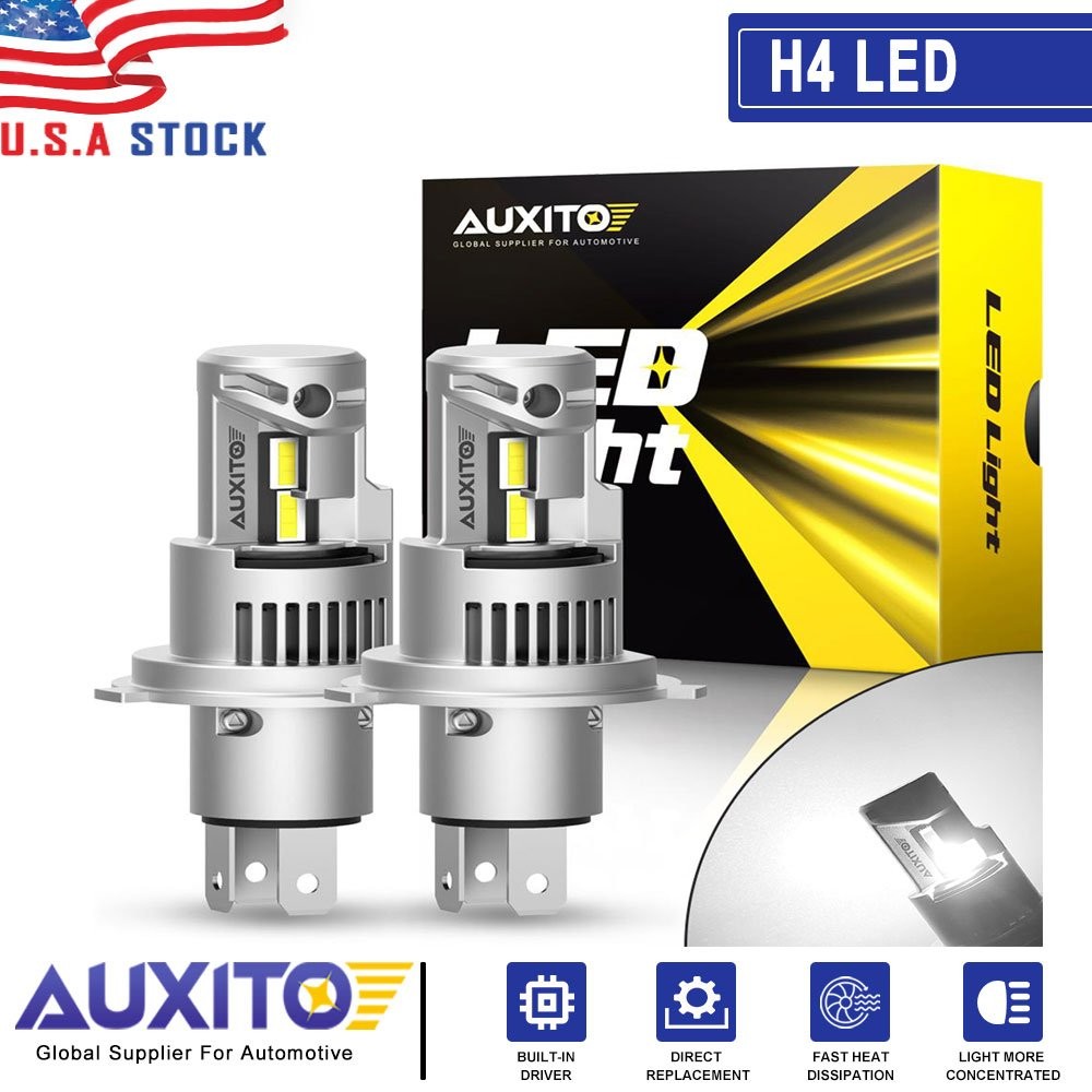 2X 9003 H4 HB2 White LED Hi-Low Beam Headlight Bulbs for Honda Odyssey 1995-2004