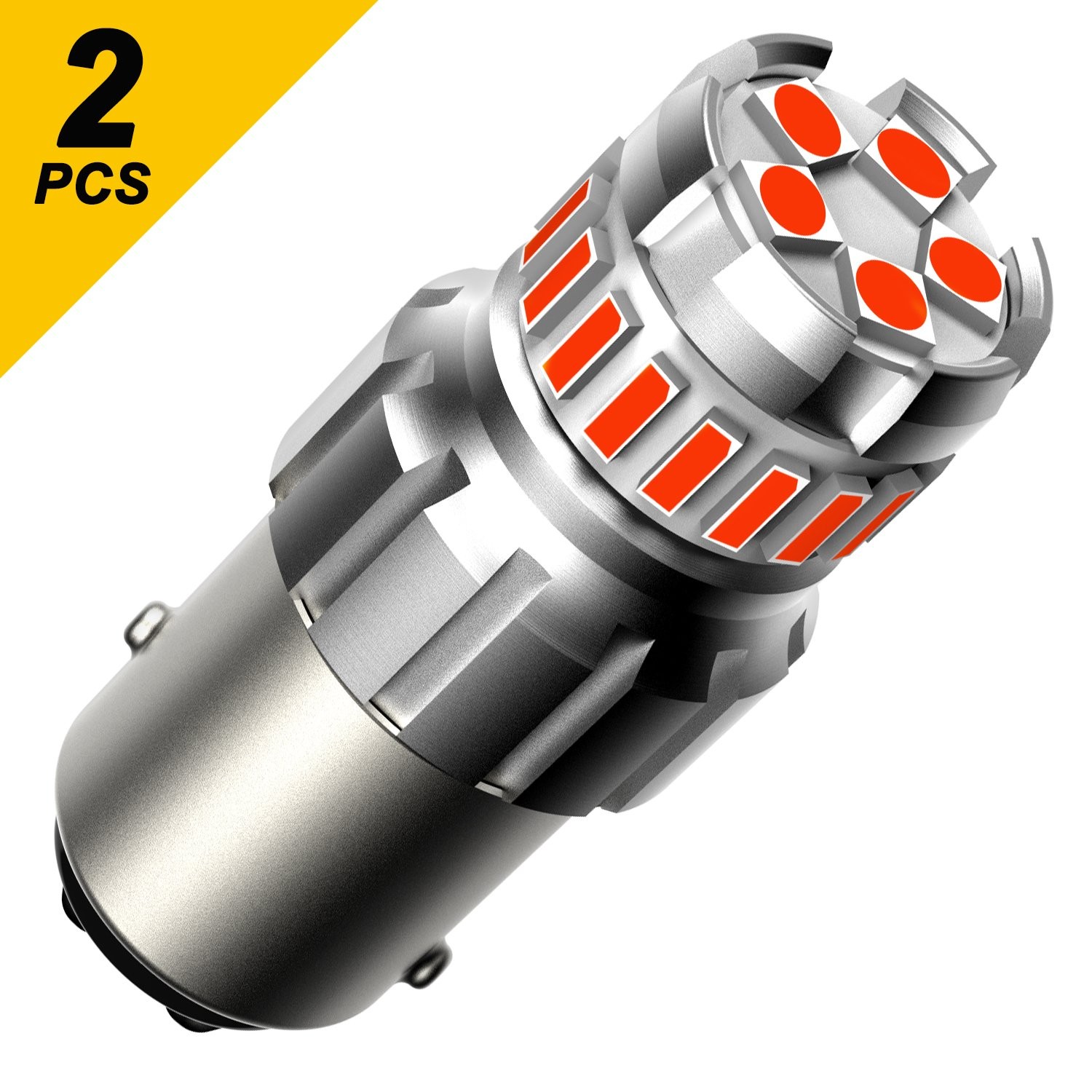 1157 2357 LED AUXITO Brake Tail Stop Light Super Bulbs Bright Red 2F 2/10x