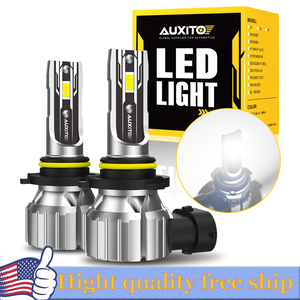 AUXITO 9005 HB3 LED Headlight Bulbs Conversion Kit High Low Beam Bright White EK