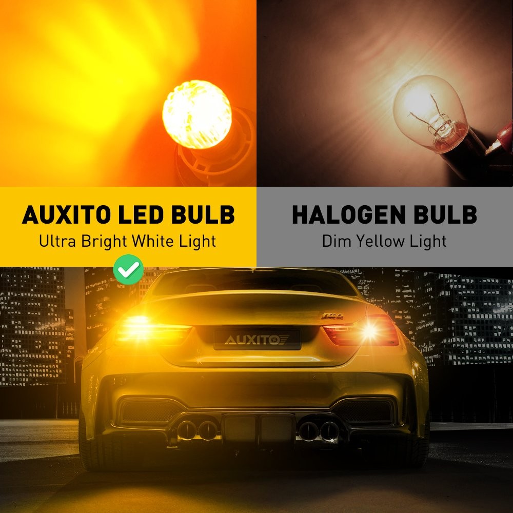AUXITO 7443 7440 SMD LED Back Up Reverse Light Bulbs 6000K Super White Canbus