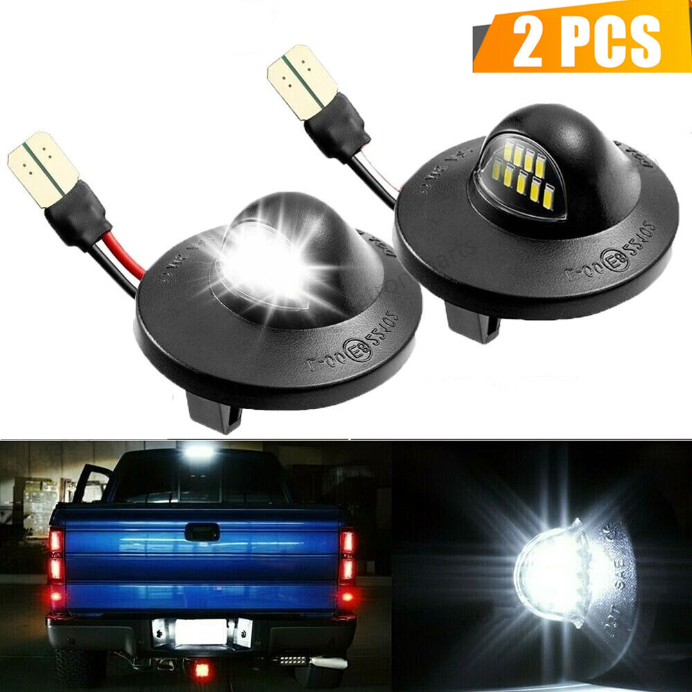 2x Set LED License Plate Light Replacement For Ford F150 F250 F350 1990-2014