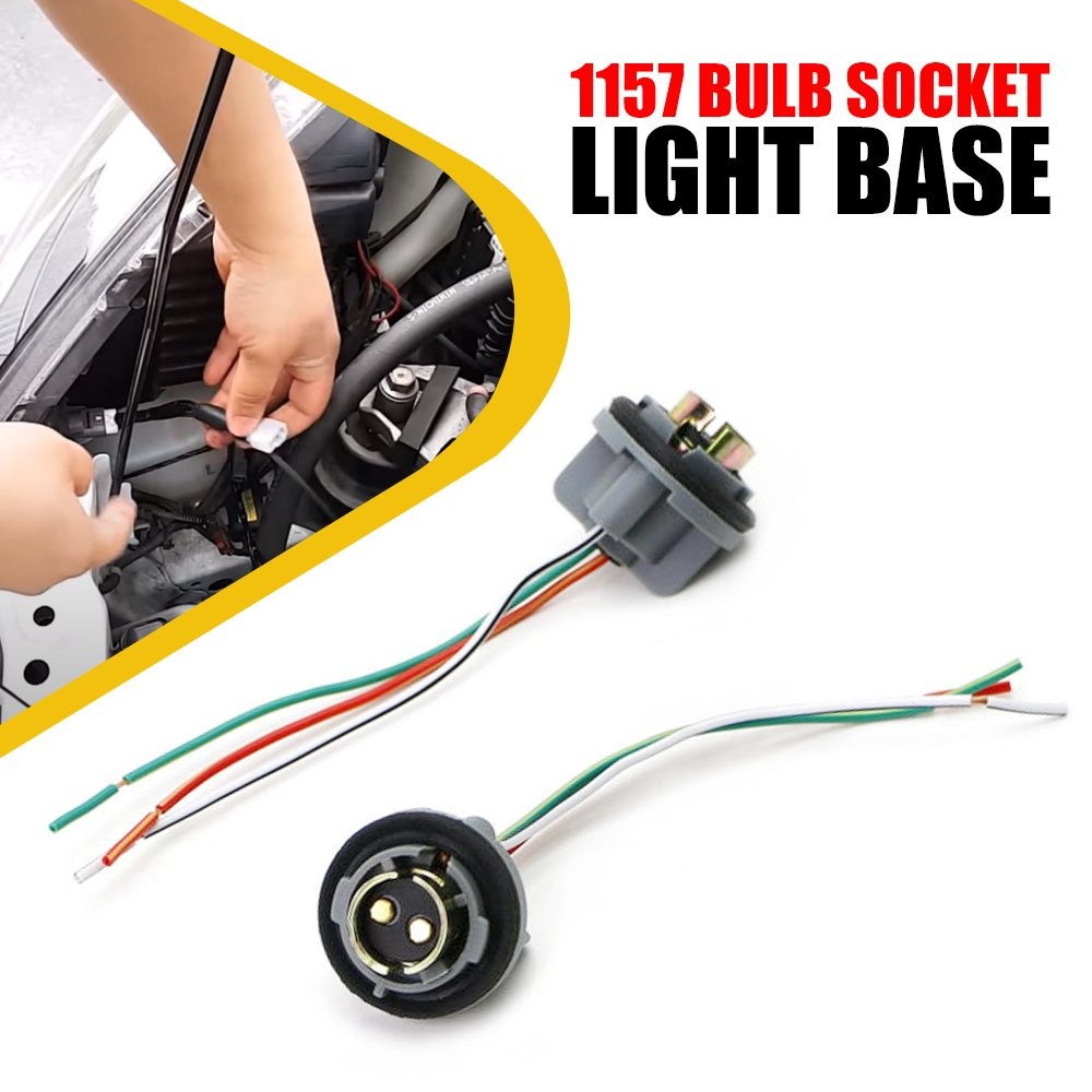 Universal Pigtail Wire Female Socket 1157 2 Harness Brake Stop Park Replacement