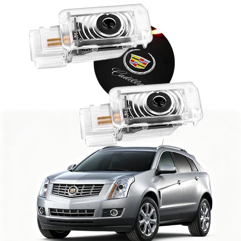 2Pcs LED Car Door Lights Puddle Lights for Cadillac ATS SRX XTS XT4 XT5 XT6, Aut