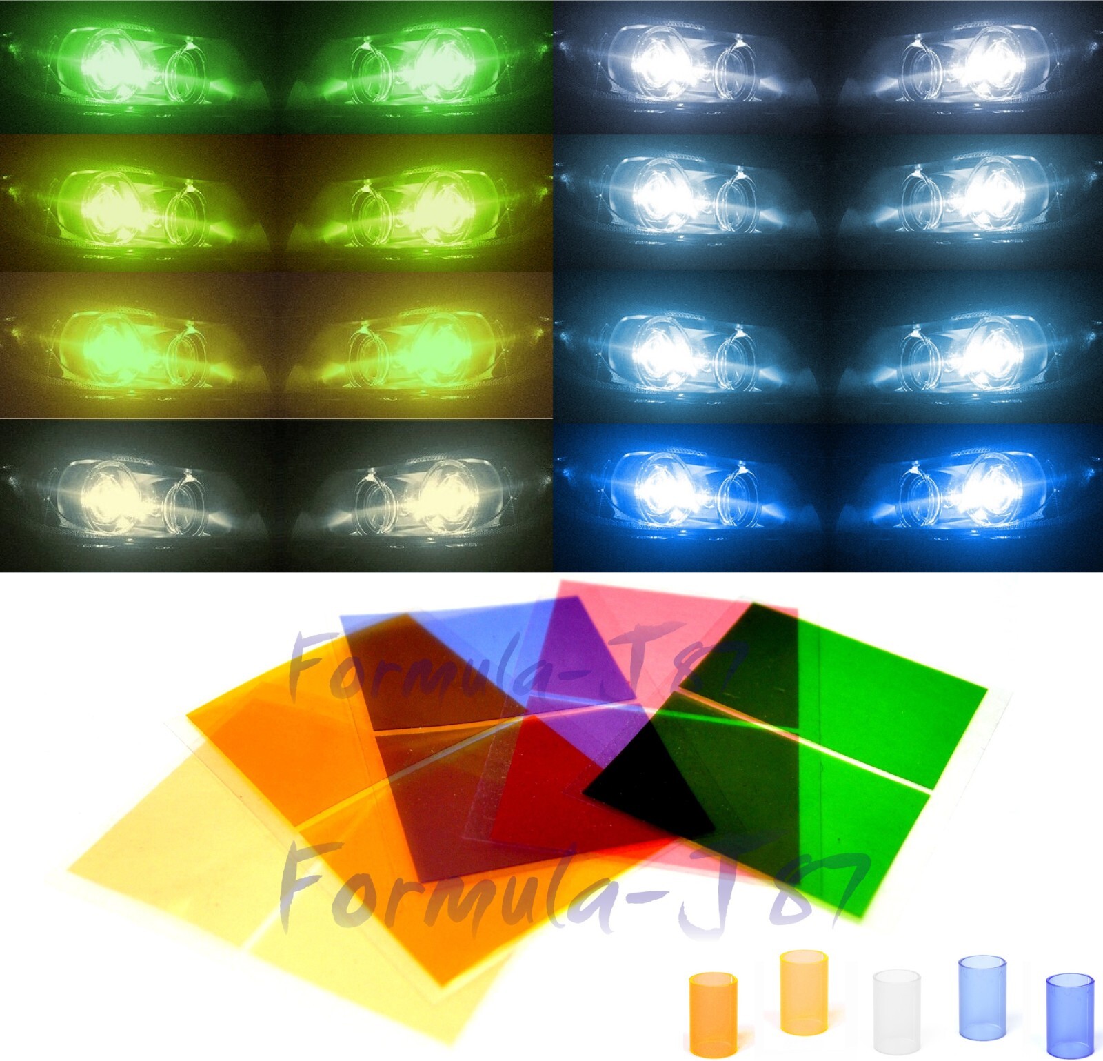LED Kit F15 140W 9003 HB2 H4 Green Two Bulbs Head Light Dual High Low Beam