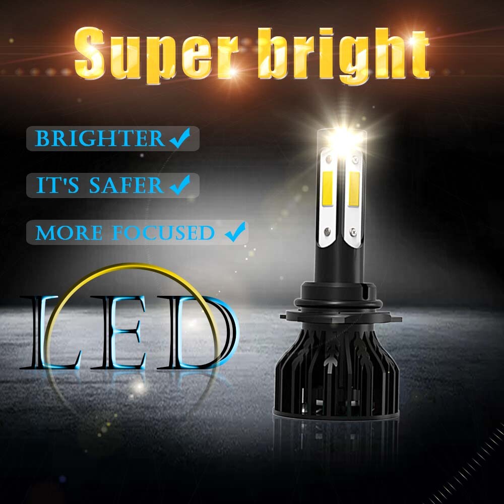 9005 9006 H11 LED Combo Headlight Fog Light Kit High Low Beam Bulb 6000k+3000k