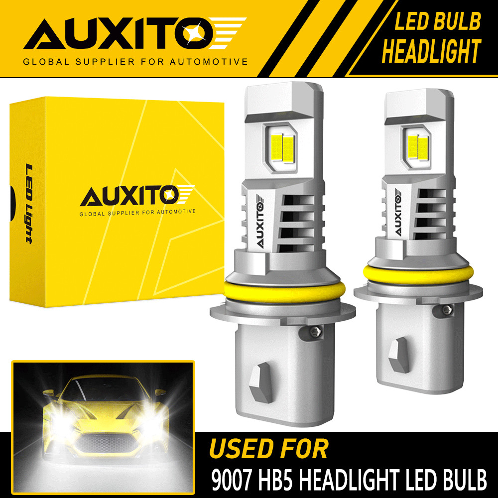 AUXITO 9007/HB5 LED Headlight Bulbs Kit High Low 6500K Super White Bright USEOA