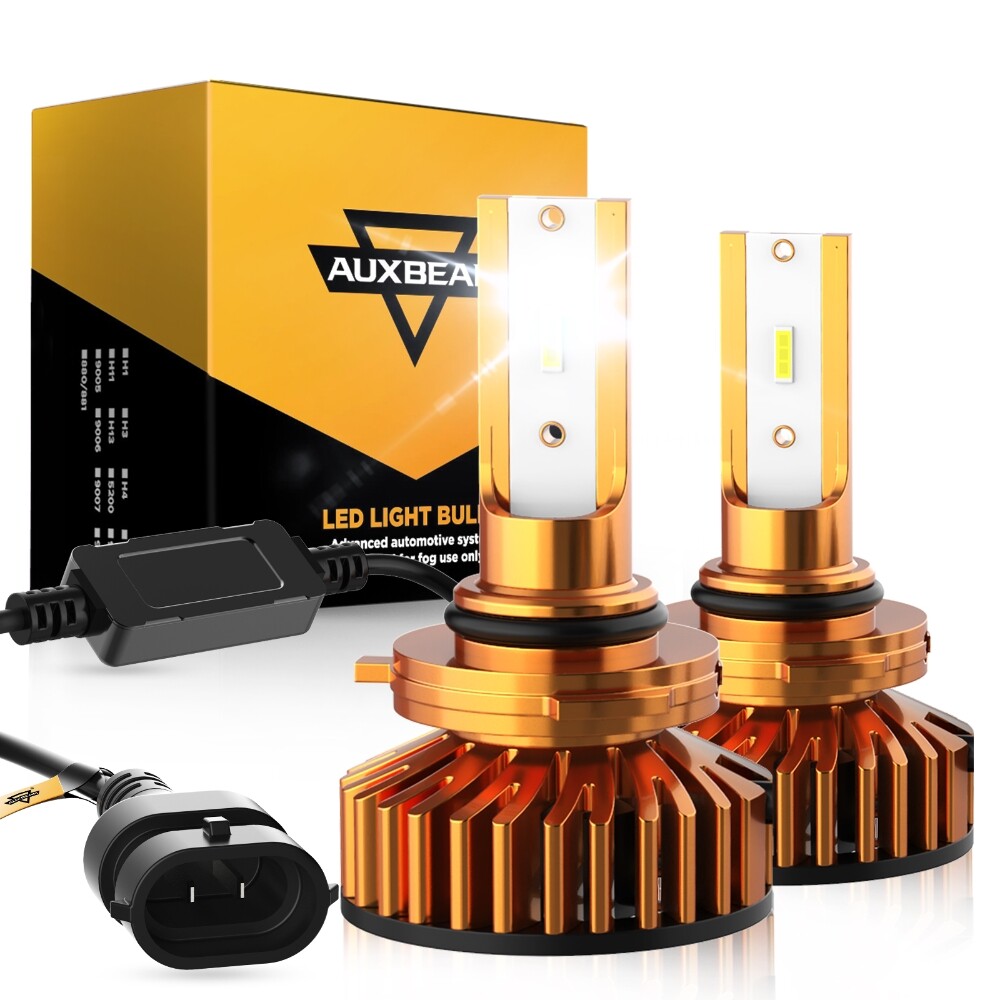 9005 9006 LED Headlights Kit Bulbs 6000K High Low Beam Super White Bright 122W
