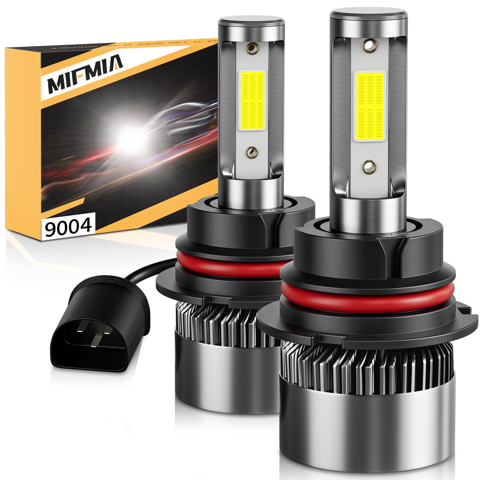 6500K White OffRoad Light Bulbs, 40000LM, IP68 Waterproof, Pack of 2
