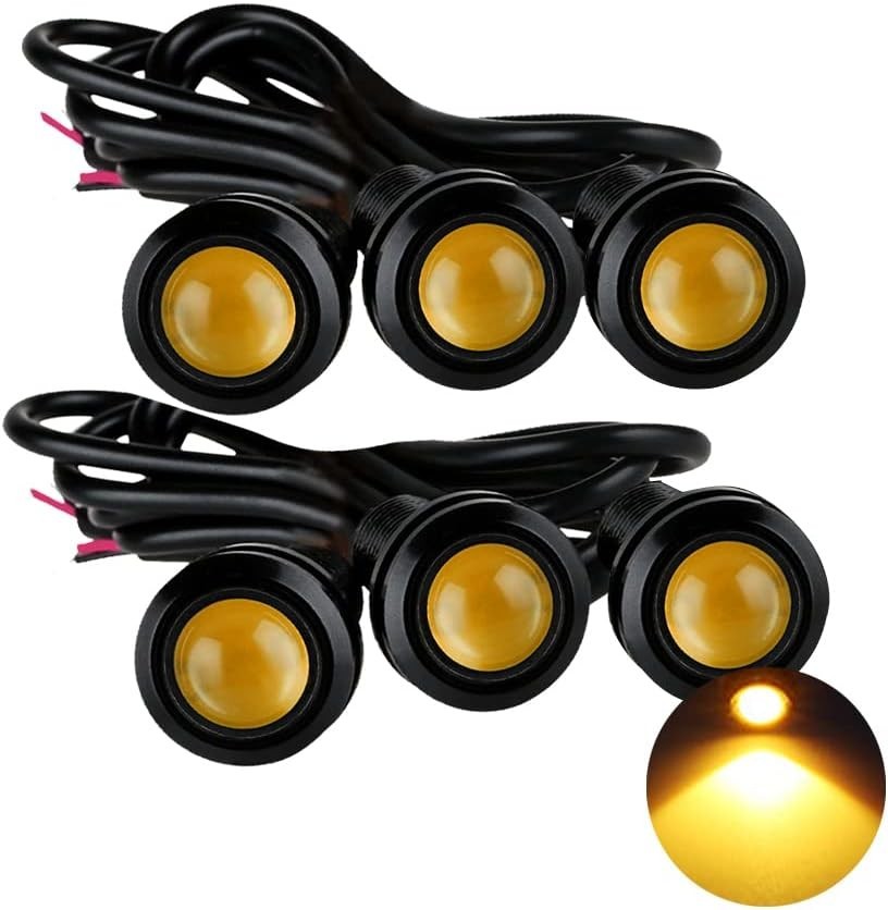 Eagle Eye LED Lights, DIY Ultra Thin 18mm Indicator Marker Light Daytime Runn…