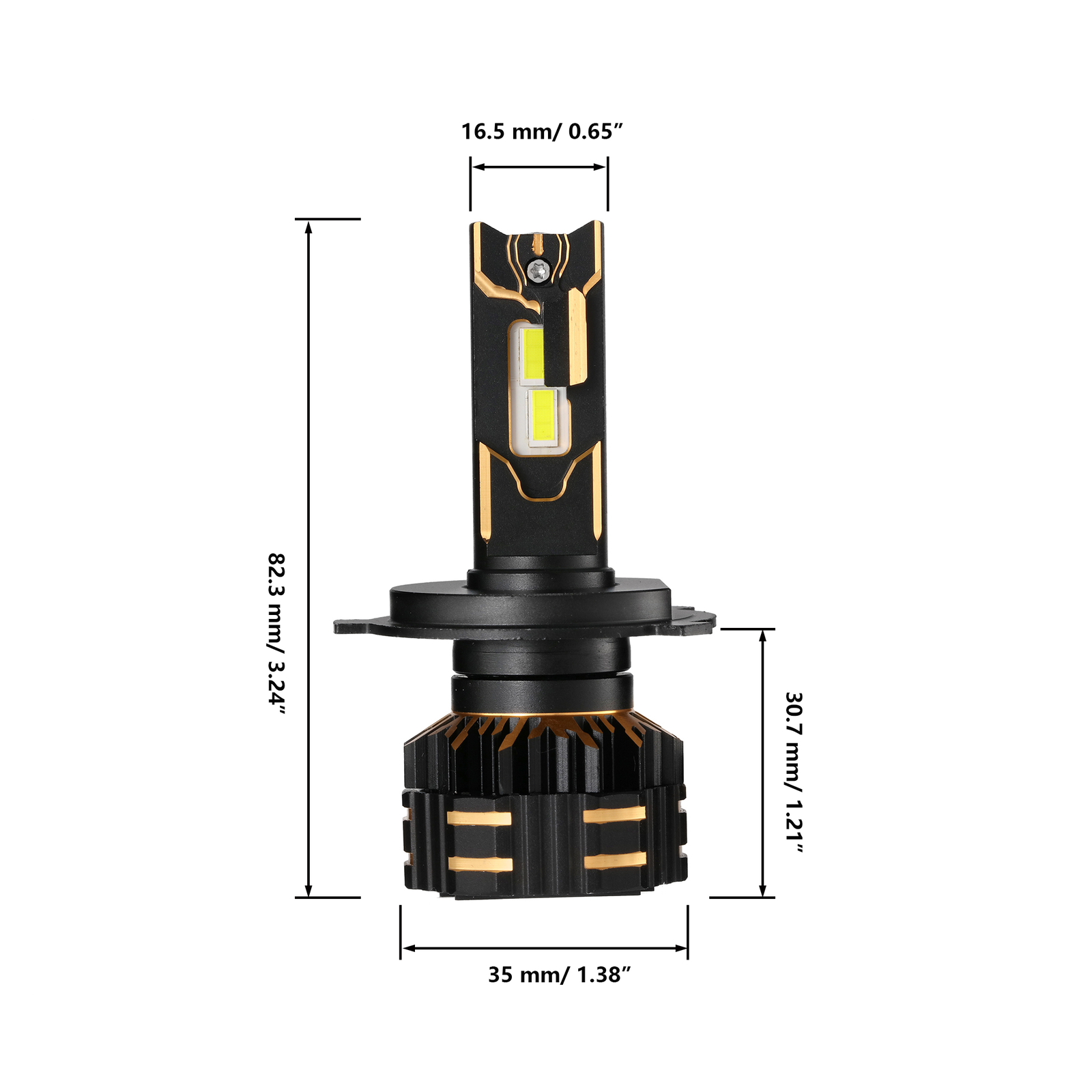 For Honda CR-V CRV 2007-2014 AUXBEAM H4 9003 LED Headlights High Low Beam 6500K
