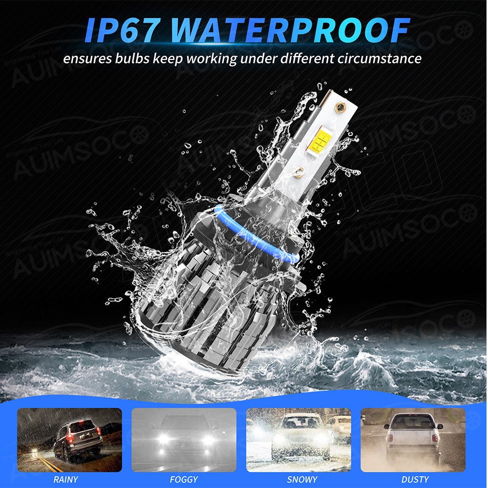 For Jeep Compass 2011-2021 LED Headlight High Low Beam 6500K White Combo 4x