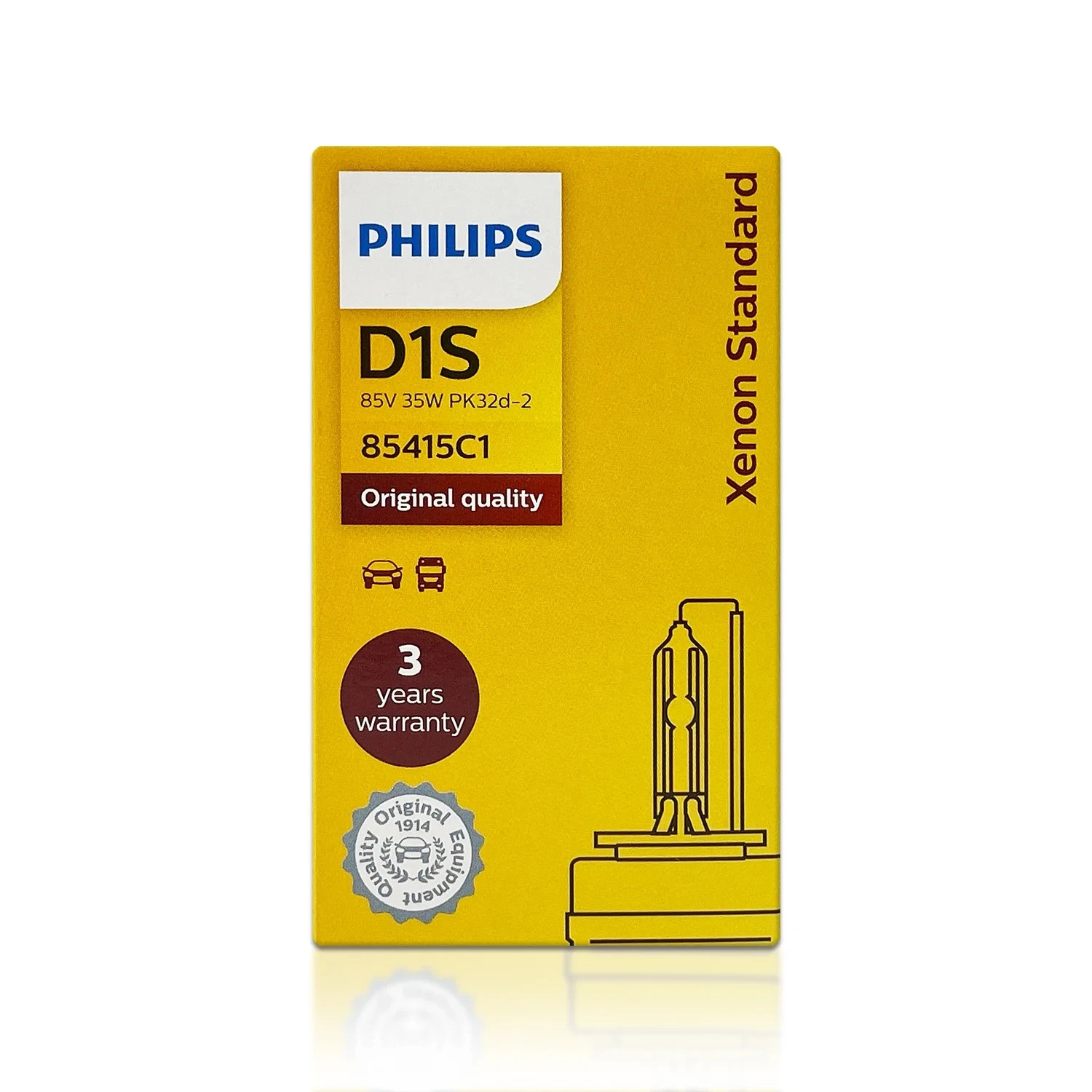 D1S – PHILIPS 4300K XenStart OEM HID/Xenon Replacement bulb 85415C1 35W