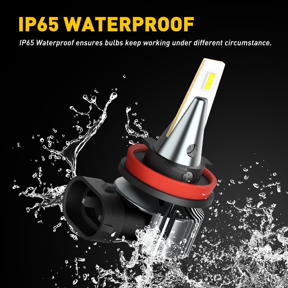 Upgrade H8 LED Fog Light Daytime Running Light High Power White 4000Lm CANBUS X2