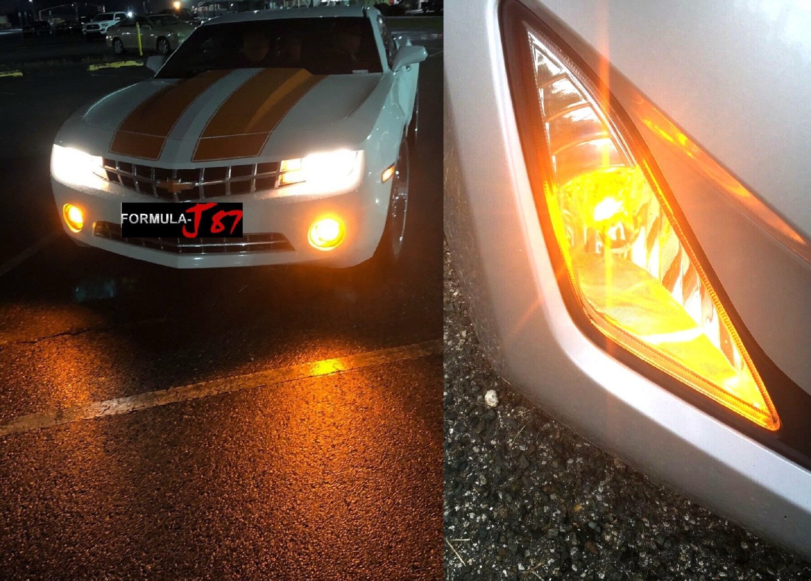 LED 20W 9006 HB4 Orange Two Bulbs Fog Light Replacement Plug Play Upgrade Stock
