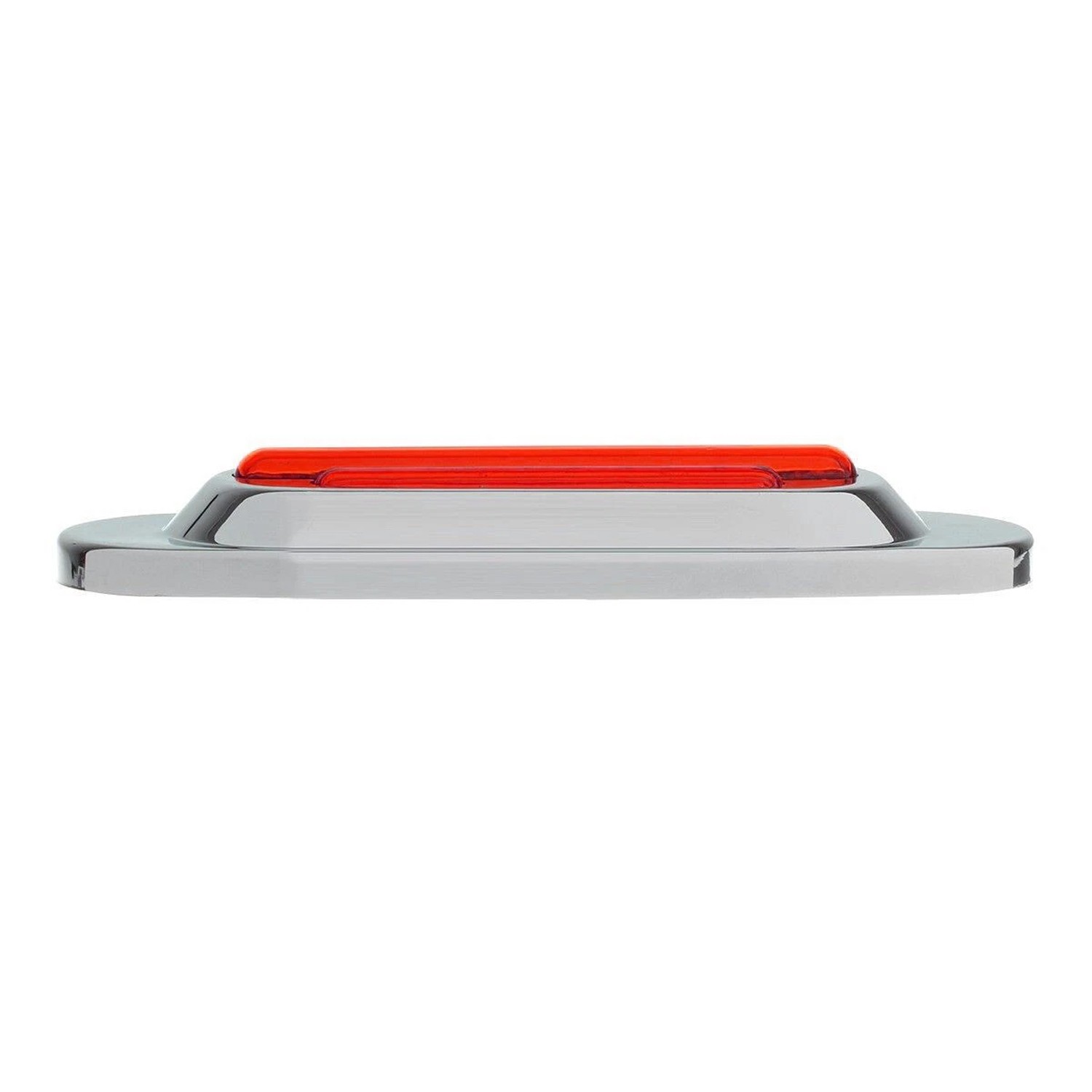 10x Truck Parts 6.5″ Inch Red LED Chrome Side Marker Lights Clearance Waterproof