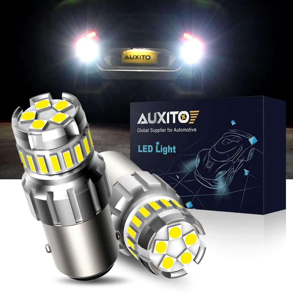 1157 2357 LED TURN SIGNAL LIGHT BULBS 6500K BRIGHT WHITE ANTI HYPER FLASH AUXITO