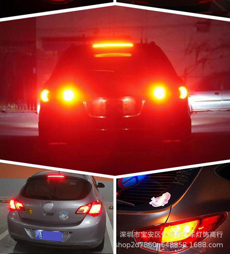 1Pair 1157 Amber/White/Red LED Turn Signal Indicator Parking Light Bulbs CANBUS