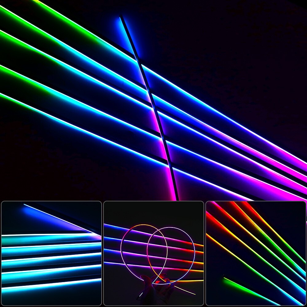 RGB Symphony Car Atmosphere Interior LED Acrylic Guide Fiber Optic Ambient Light