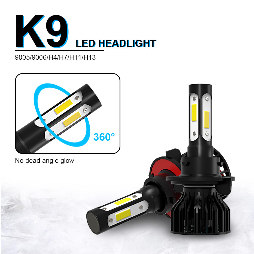 For Chrysler Aspen 2007-2009 Combo 9008 H13 9145 LED Headlights Fog Light Bulbs