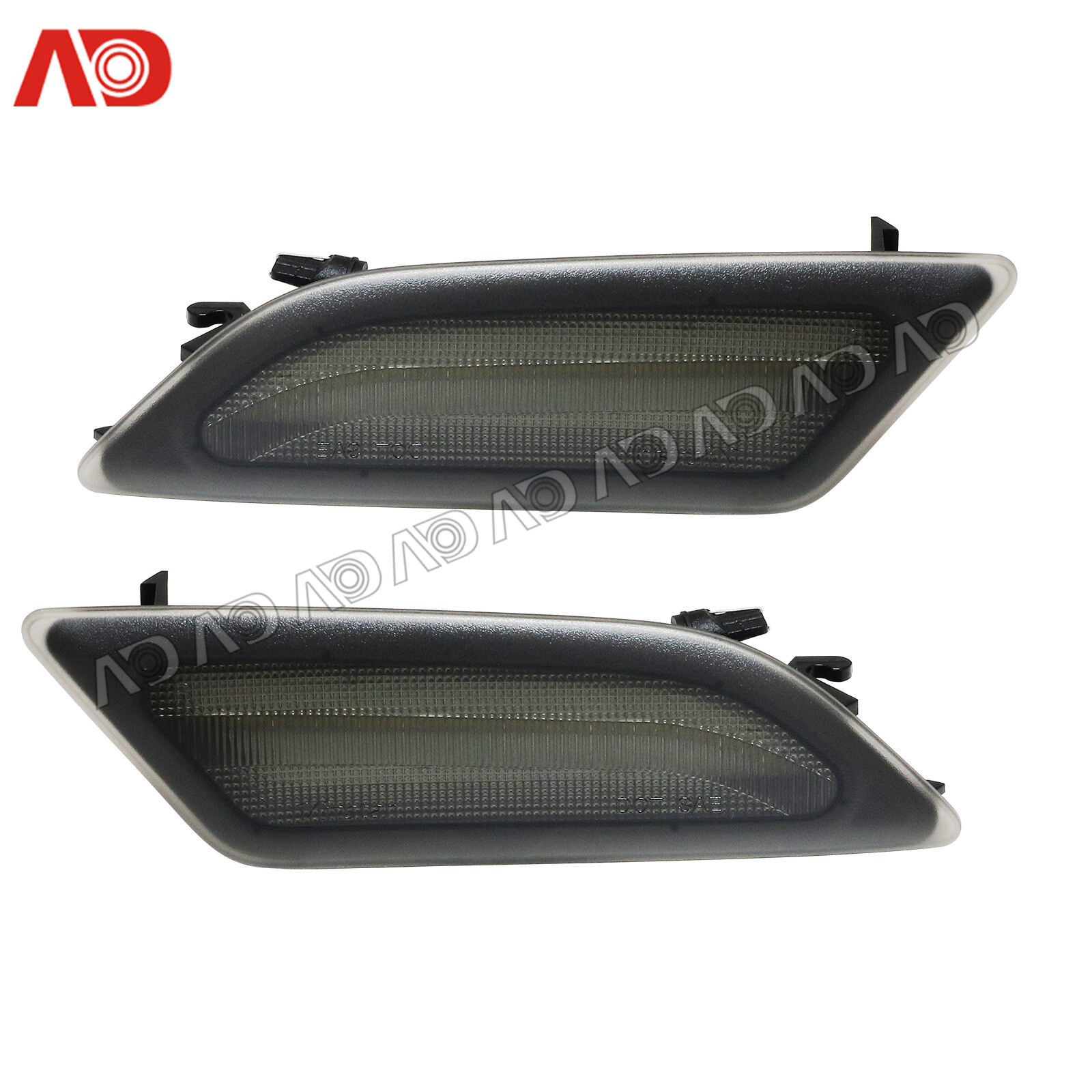 For 2012-2014 Mercedes W204 C250 C300 C350 Smoked LED Side Fender Marker Lights