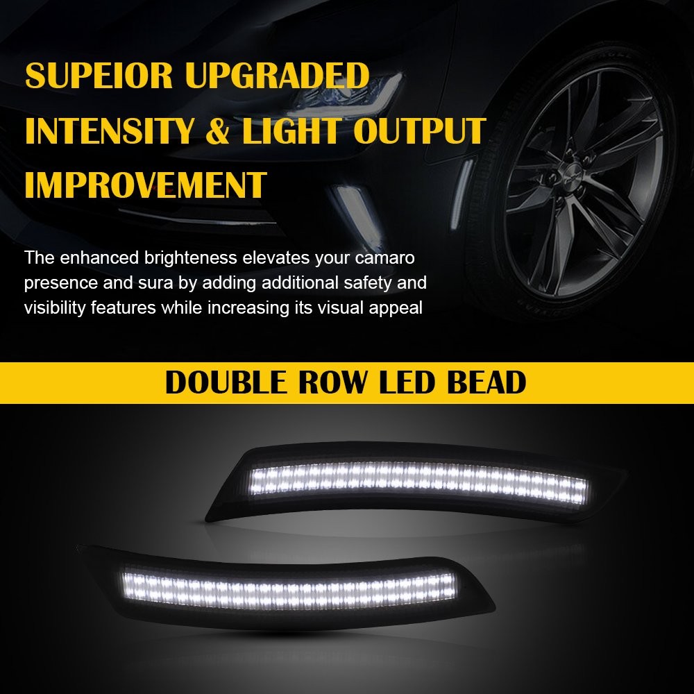 Smoke Full LED Front Fender Signal Lights Side Marker Fit Lancer EVO X Mirage