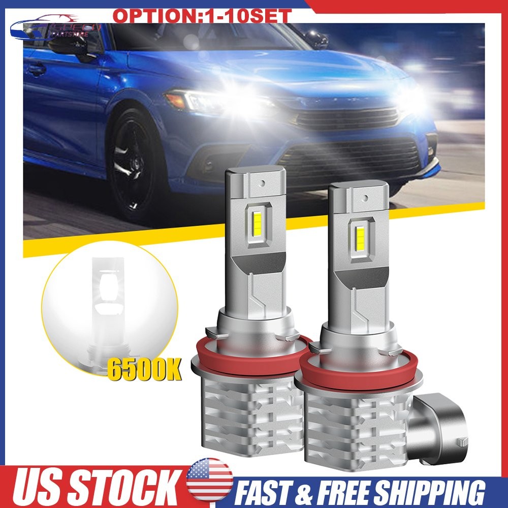 H11 H8 H9 LED Headlight Bulb Light Hi Lo Beam 120W 360000LM White Brighter 2-20X