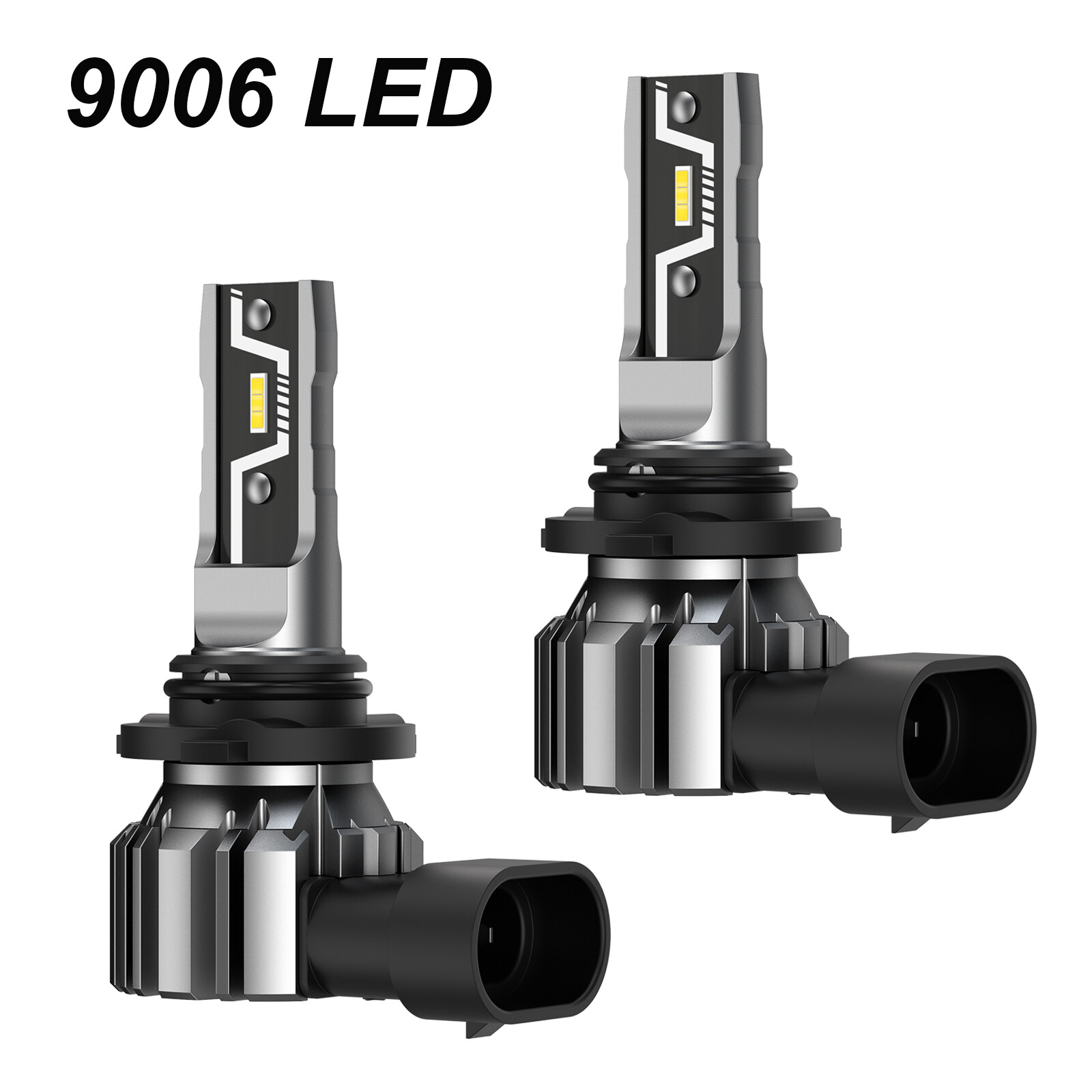 9005/9006 LED Headlights HB3 HB4 Bulbs High Low Beam Lamp 6500K White Brightness