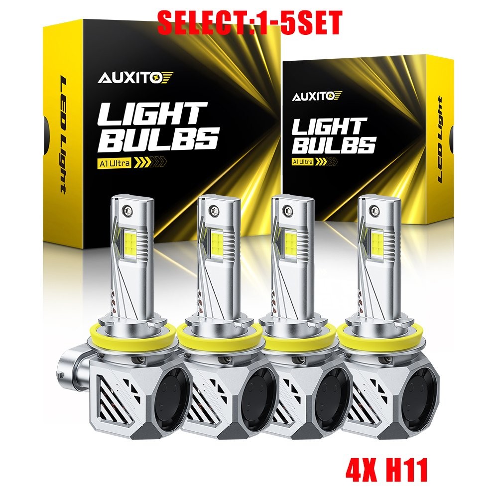 H11 H8 LED Headlight Kit High Low Beam Ultra Bright 6500K White 200W 4-20X