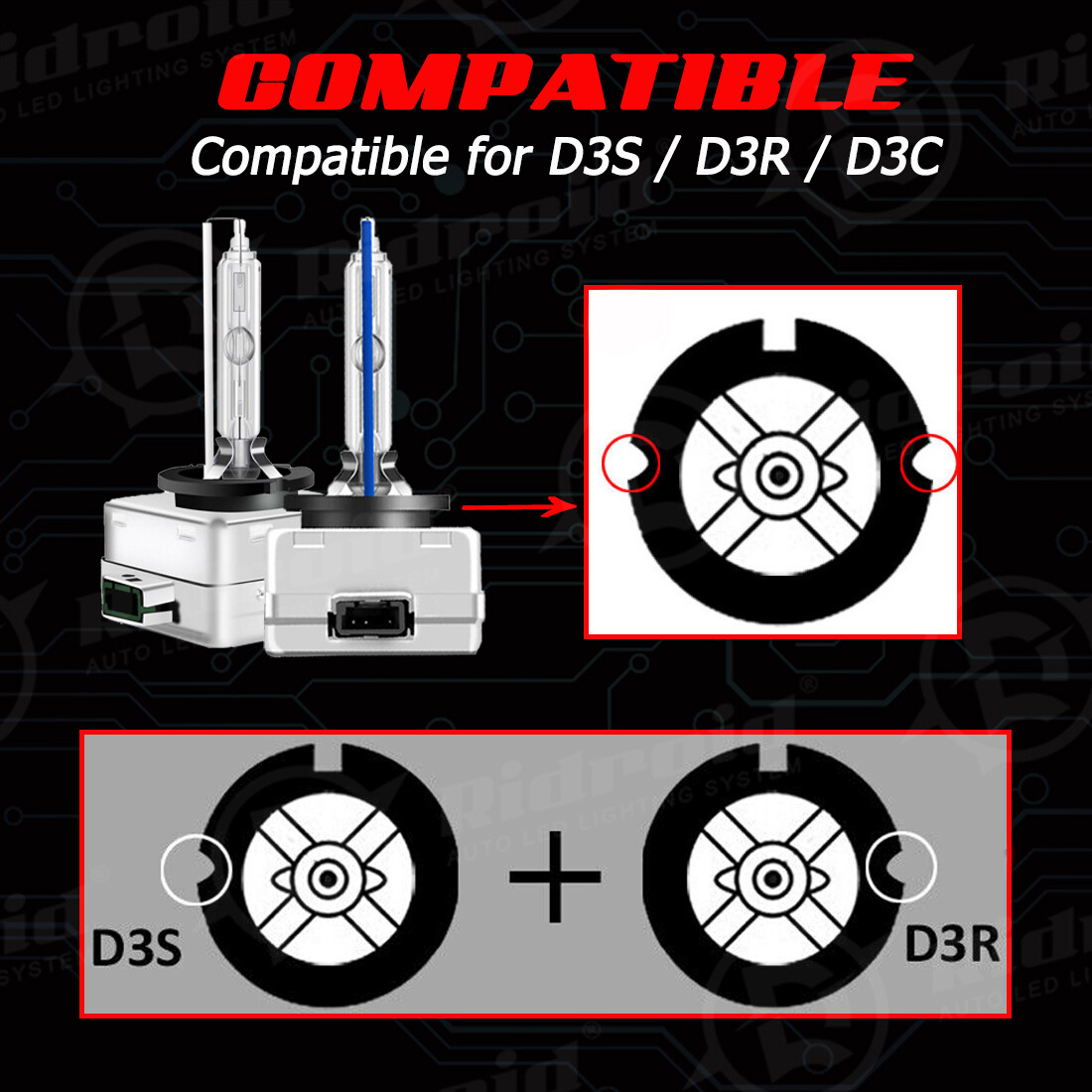 2PCS NEW D3S 66340 6000K WHITE BRIGHT 35W HID XENON LIGHT BULBS SET HEADLIGHTS