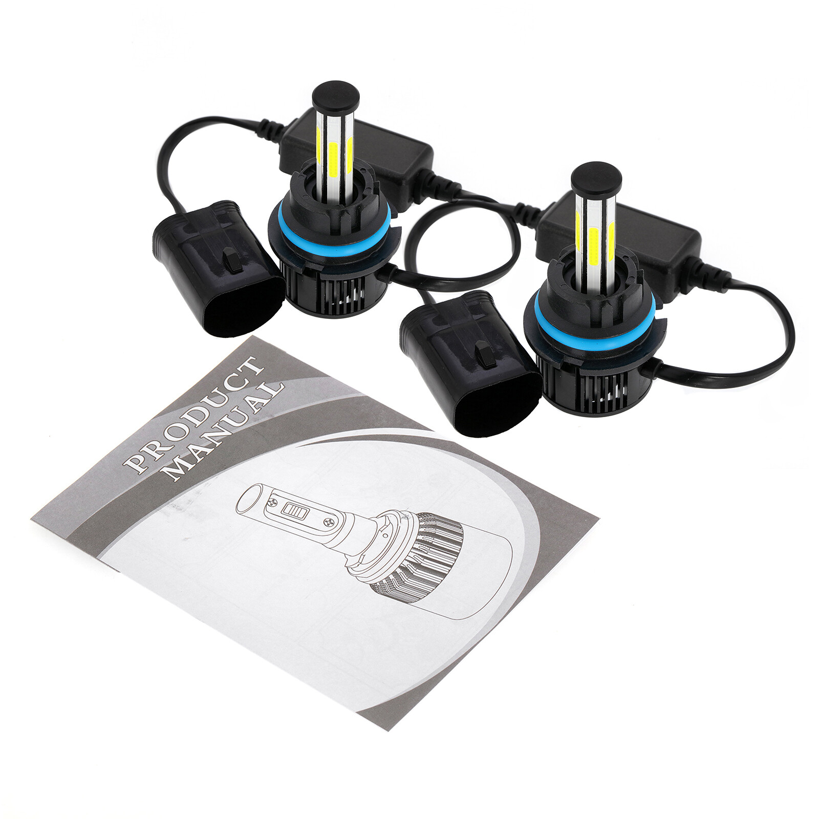3/6/4-Sides 9007/HB5 LED Headlight Bulbs 6500K White High Low Beam Super Bright