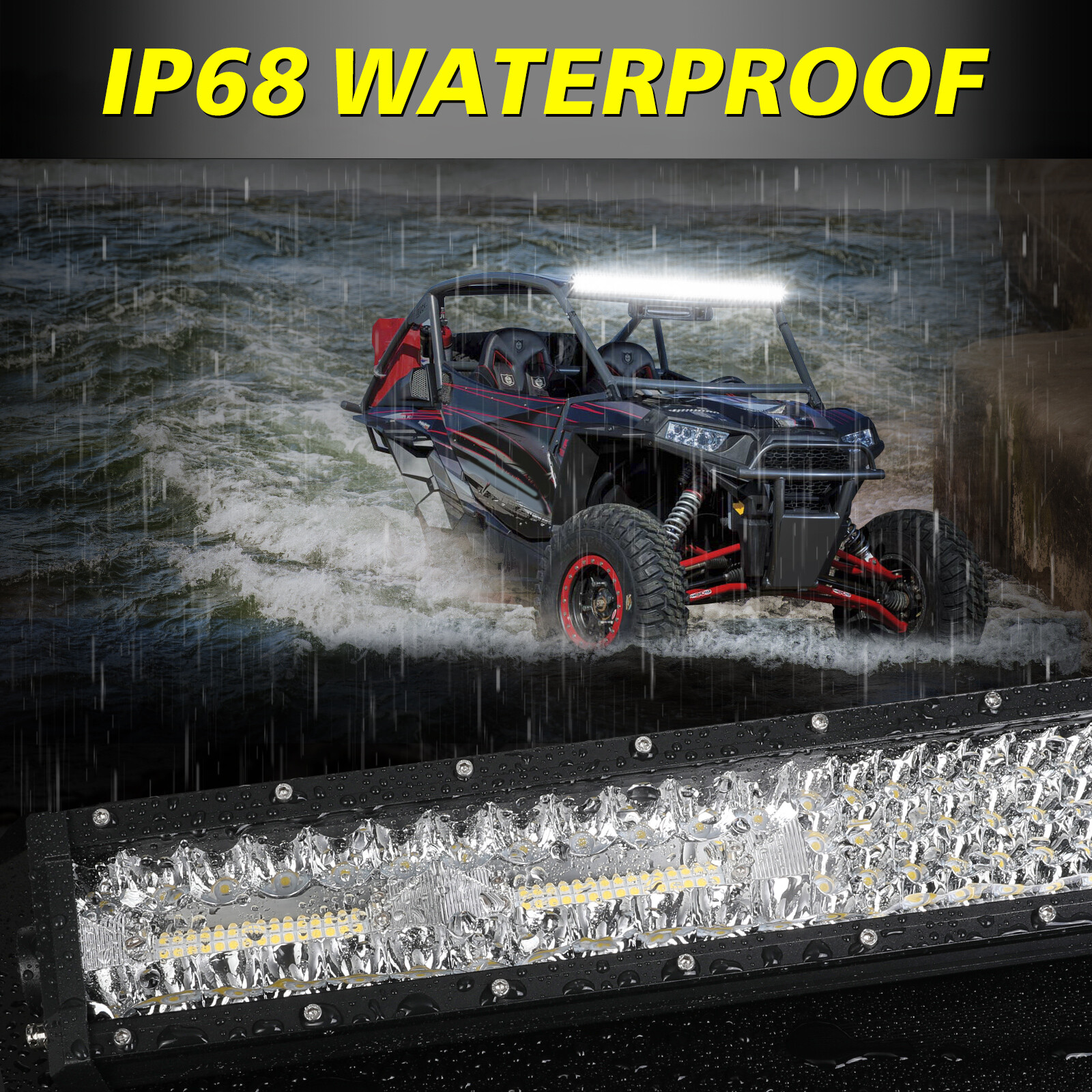 20″30″40″54″ LED Work Light Bar Driving Truck ATV Offroad For Jeep Wrangler JK