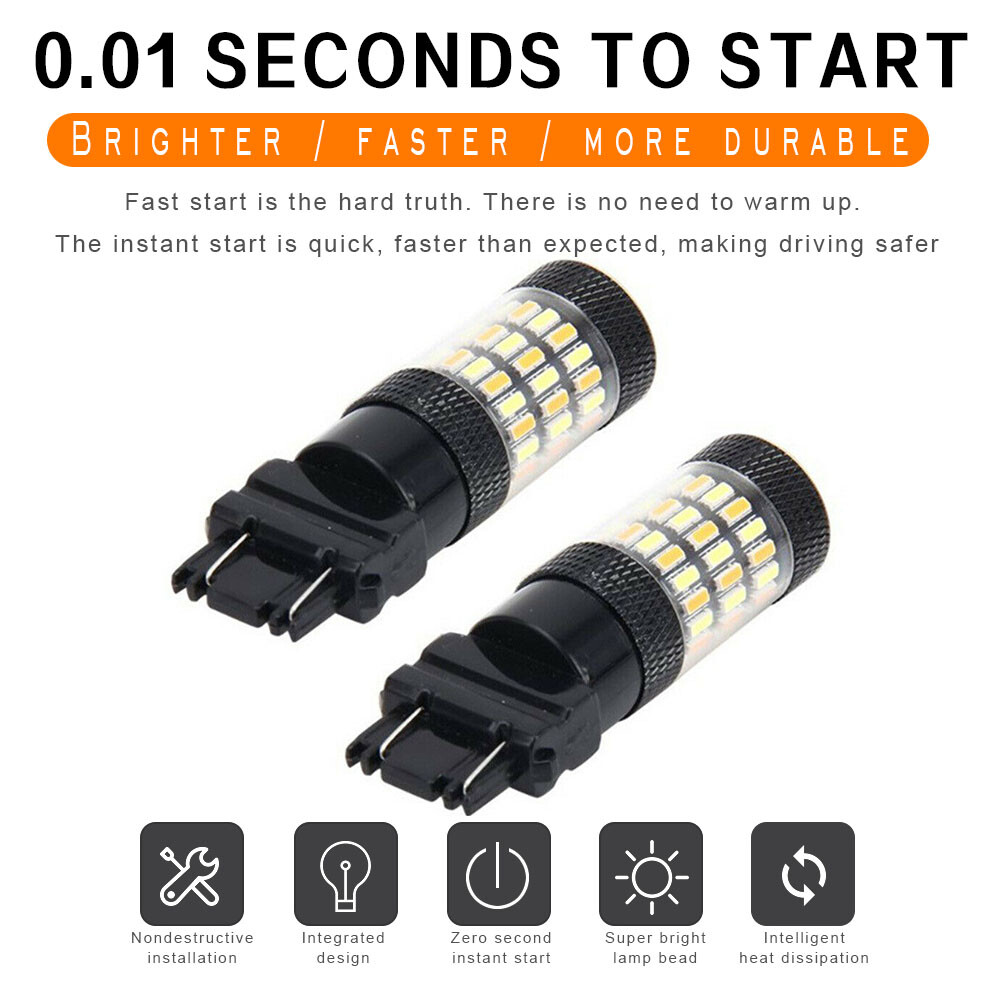 For Dodge Ram 1500 2500 3500 3000K Amber 4014 SMD Bright LED Turn Signal Light
