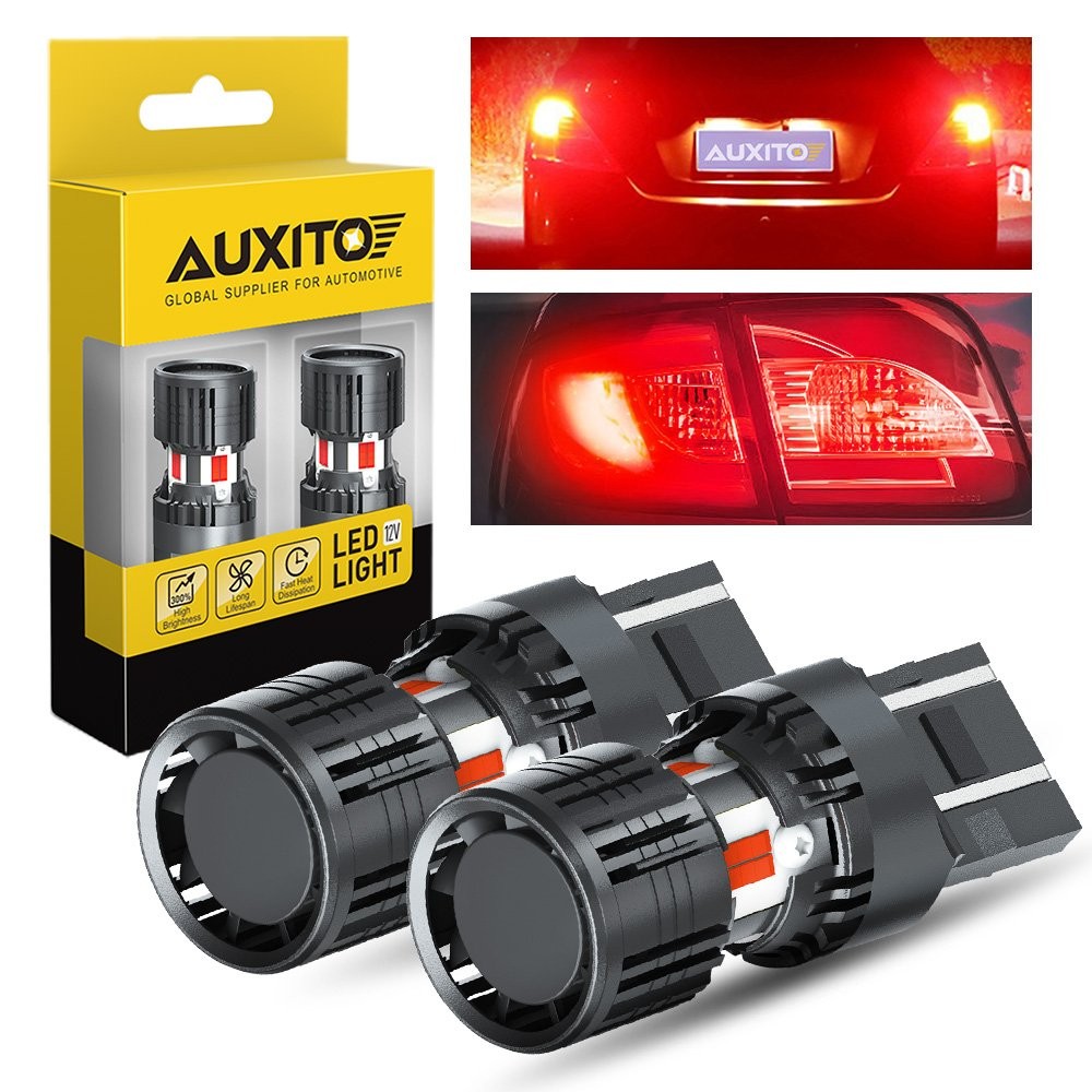 2-20 AUXITO 7443 Red LED Bulbs Tail Lights Brake Lamps Bright Built-in Resistor