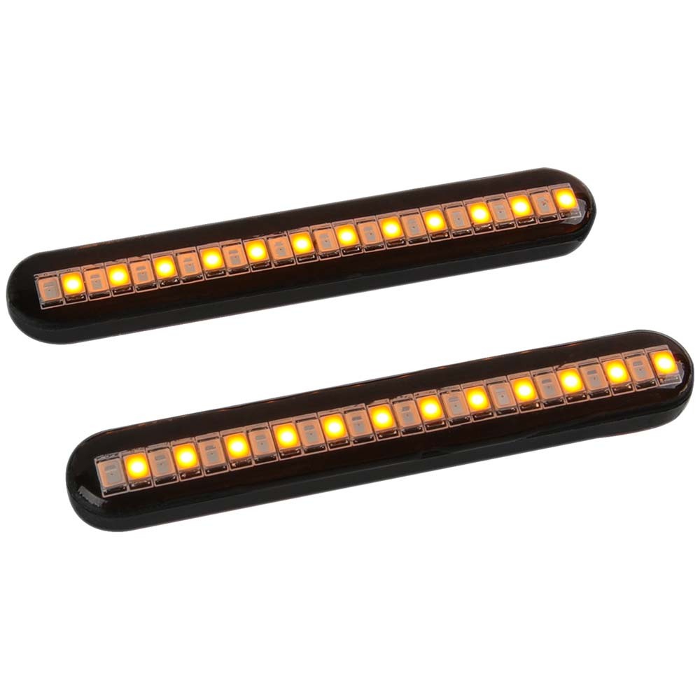 Flowing LED Strip Lights Motorcycle Turn Signal For Honda Suzuki Yamaha Kawasaki